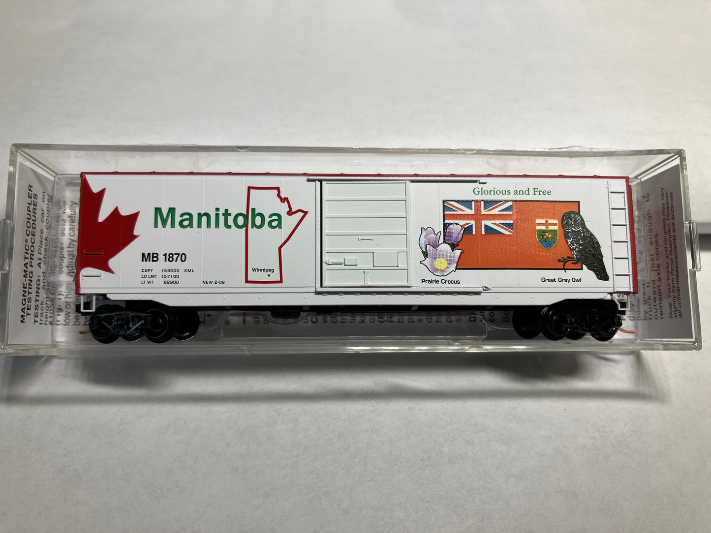 Micro Trains 07700160 Manitoba Provincial Box Car