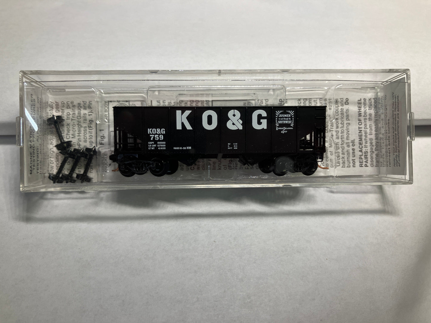 Micro Trains 56360 Kansas, Oklahoma &Gulf Hopper