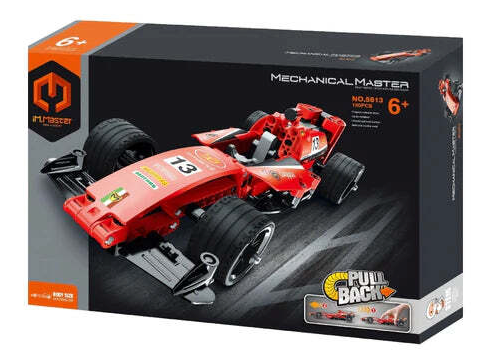 MECHANICAL MASTER 5813 RED PULL BACK F1 RACE CAR