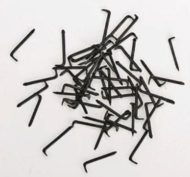 Micro Engineering 30-106 1/4" Small Blackened Metal Spikes (Pack of 1,000)