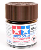 Tamiya Color acrylic paint can with brown color swatch