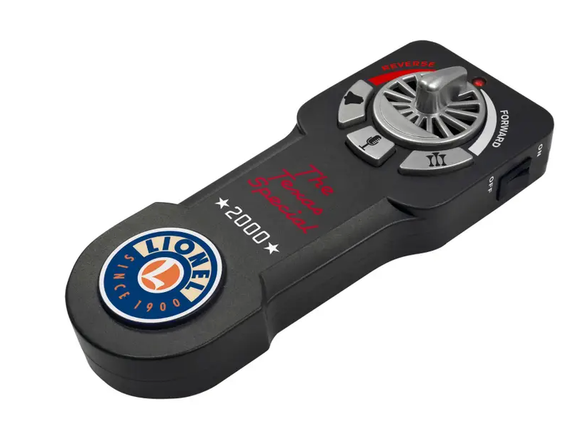 Black electronic device with Lionel logo on a white background