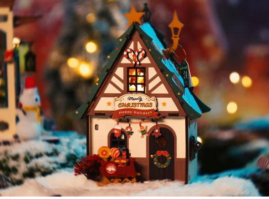 Christmas house with LED