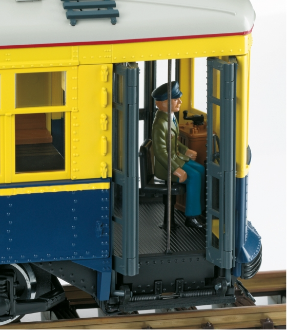 Close up of street car driver