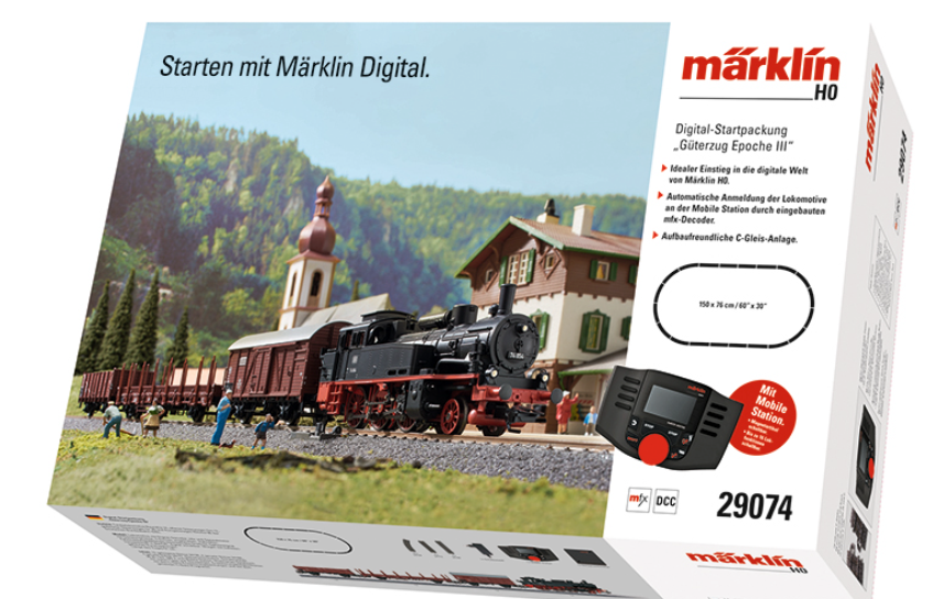 Marklin  29074 "Era III Freight Train" Digital Starter Set.