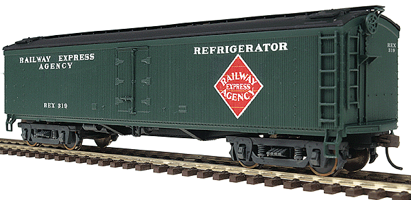 Walthers Part # 932-5471 50' GACX Wood Express Reefer w/Pullman Trucks - Ready to Run Walthers Rolling Stock #5471