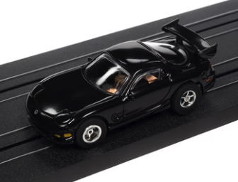 Auto World Xtraction SC368 R34 1995 MAZDA RX7 (BLACK) HO Scale Slot Car