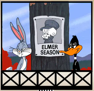 Miller engineering animated sign Elmer Fudd Billboard
