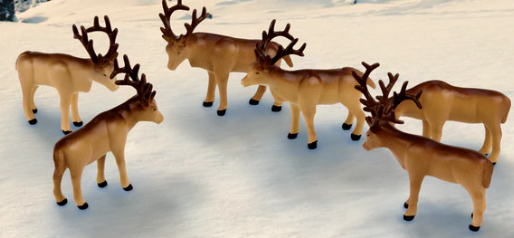 Lionel 6-24251 The Polar Express Caribou Animal Pack, O Scale
