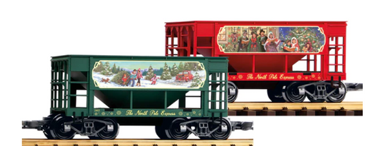 PIKO 38951 CHRISTMAS ORE CAR, 2-PACK (G-SCALE)