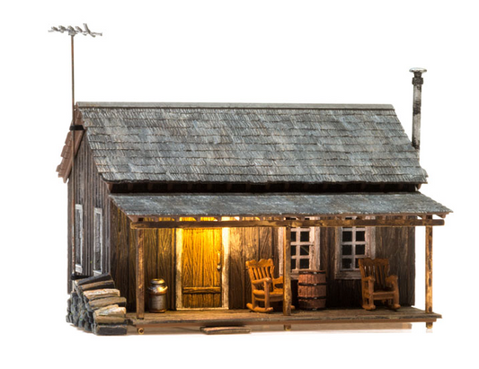 Woodland Scenics BR4955 Rustic Cabin - N Scale