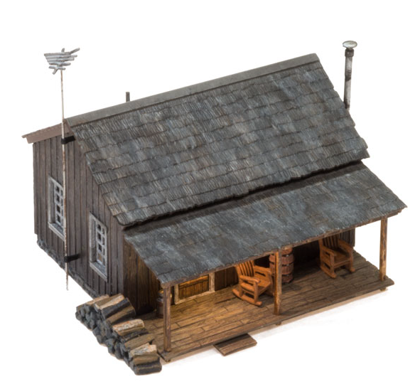 Woodland Scenics BR4955 Rustic Cabin - N Scale