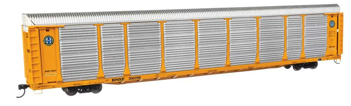 WalthersProto P920-101506 89' Thrall Bi-Level Auto Carrier - Ready To Run -- BNSF #300296