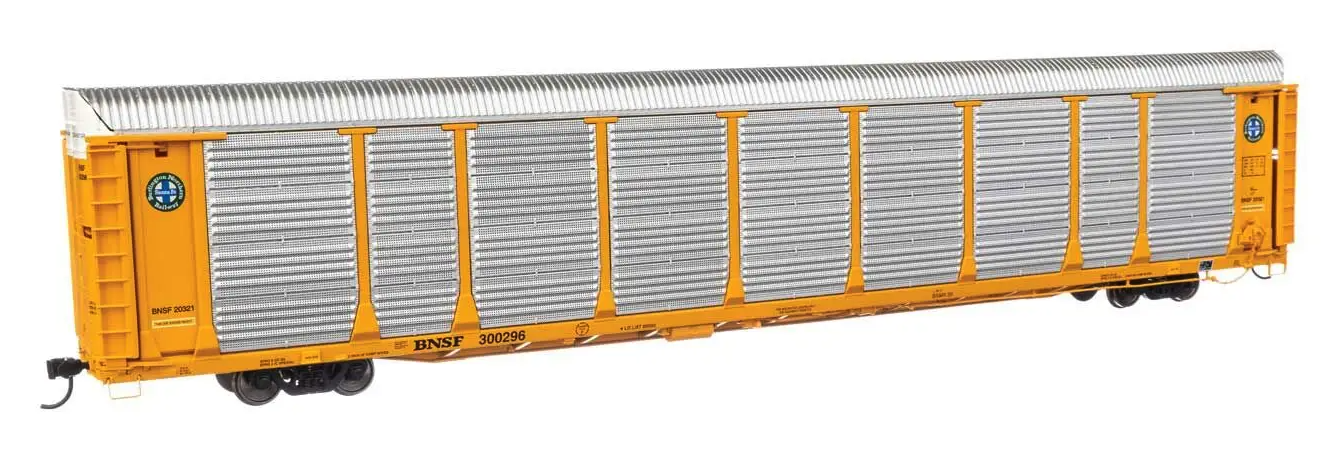 WalthersProto P920-101506 89' Thrall Bi-Level Auto Carrier - Ready To Run -- BNSF #300296