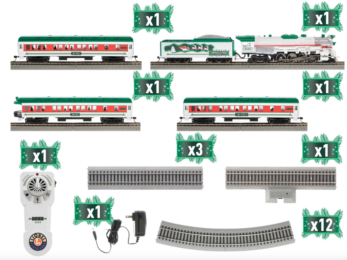 Lionel 2151010 HO Scale Christmas Cheer Passenger Set