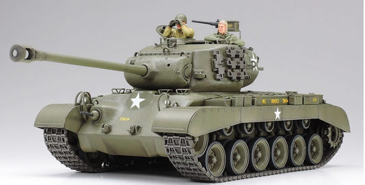 Model tank with detailed features on a gray background