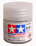 Model paint can with X-21 label on a white background