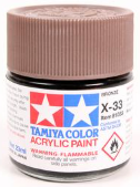 Tamiya Color X-33 acrylic paint can on a white background
