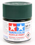 Tamiya Color acrylic paint can with green color swatch