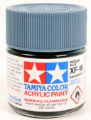 Tamiya Color acrylic paint can with blue color swatch