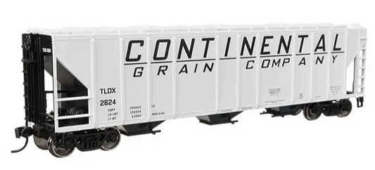 Model of a Continental Grain Company train car on a white background