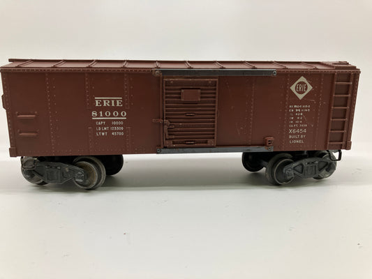 Lionel X6454 O Scale Erie Box car #81000 Used