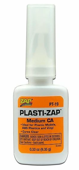 PLASTI-ZAP CA (Orange Label) Medium Viscosity (1/3 oz / 9.35 g) ZAP | No. PT-19
