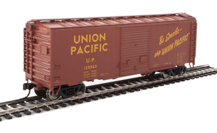 WalthersMainline Part # 910-2265 40' ACF Welded Boxcar w/8' Youngstown Door - Ready to Run -- Union Pacific(R) #125963