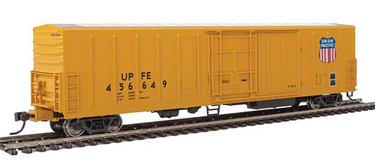 WalthersMainline Part # 910-3944 57' Mechanical Reefer - Ready to Run -- Union Pacific Fruit Express(R) UPFE #456649 (yellow, Shield Logo)