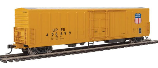 WalthersMainline (HO) Part # 910-3945 57' Mechanical Reefer - Ready to Run -- Union Pacific Fruit Express(R) UPFE #456699 (yellow, Shield Logo)