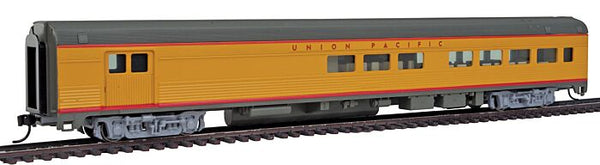 WalthersMainline Part # 910-30058 85' Budd Baggage-Lounge - Ready to Run -- Union Pacific (Armour Yellow, gray, red)