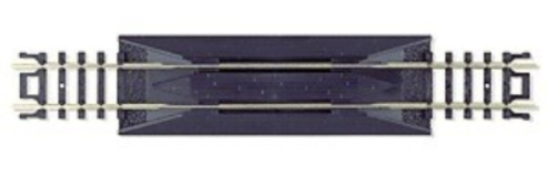 A 3-pack of Atlas Code 80 5-inch rerailer straight track for N Scale model trains.