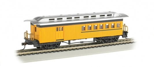 Bachmann 13503 1860 - 1880 Wood Combine - Ready to Run - Silver Series® -- Painted, Unlettered (yellow) - HO