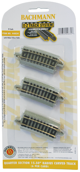 N scale curved track