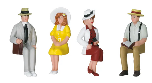 4 sitting figures