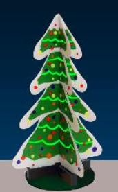 3D animated Christmas tree