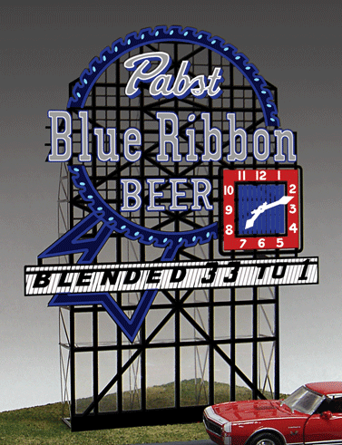 PABST BLUE RIBBON BEER BILLBOARD