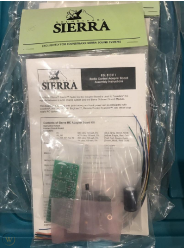 SIERRA SOUNDTRAXX 810111 RADIO CONTROL