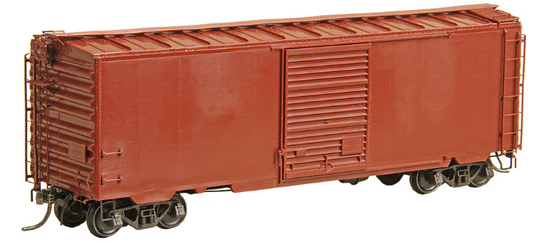 Kadee #4102 HO Scale 40' PS-1 Boxcar Kit with 8' Door and Roof Walk Unpainted, Undecorated