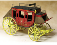 MODEL TRAILWAYS CONCORD STAGECOACH 1:12 SCALE MODEL KIT