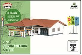 Model Power 1596 N Scale Service Station & Mart Kit