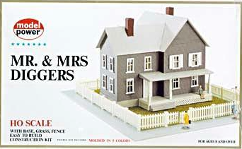 Model Power 489 HO Scale Mr. & Mrs. Diggers House Kit