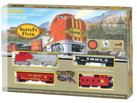 BACHMNN #00647 HO SANTA FE FLYER STARTER SET