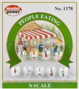Model Power 1378 N Scale people eating