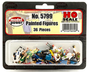 Model Power 5799 HO Scale Painted Figures 36 Pieces