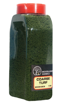 Woodland Scenics #1364 – Coarse Turf Medium Green Shaker