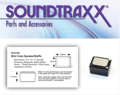 Soundtraxx Mini Cube Oval Speaker/Baffle