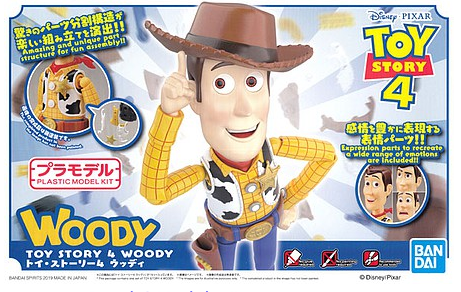 BANDAI - BAS2475030 - Toy Story 4 Woody Plastic Model Kit