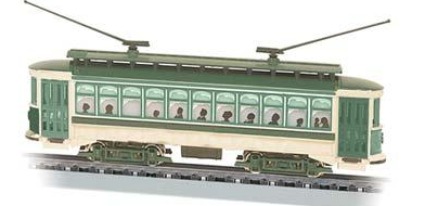 bachmann61093 Brill Trolley - Standard DC - Green, Cream, Brown