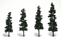 Woodland Scenics TR1561 - Conifer Green - 4/pkg - 4" - 6"(10.1 cm - 15.2 cm)